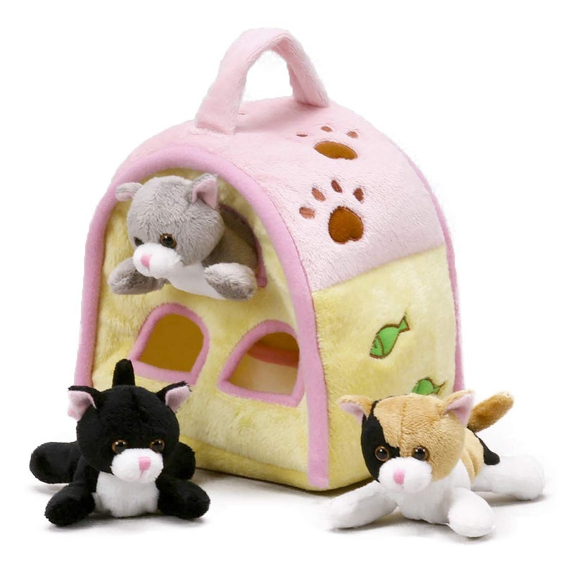 Unipak 9"" Cat Finger Puppet House